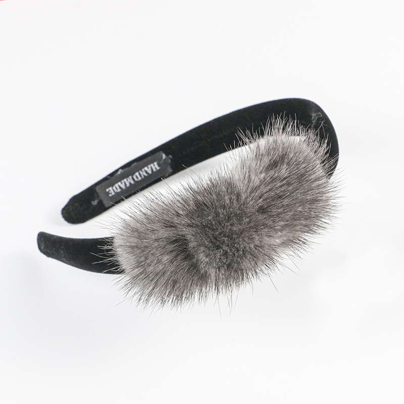 Women'S Vanity Accessories - Echte Mink Cosmetische Hoofdbanden Dames Hoge