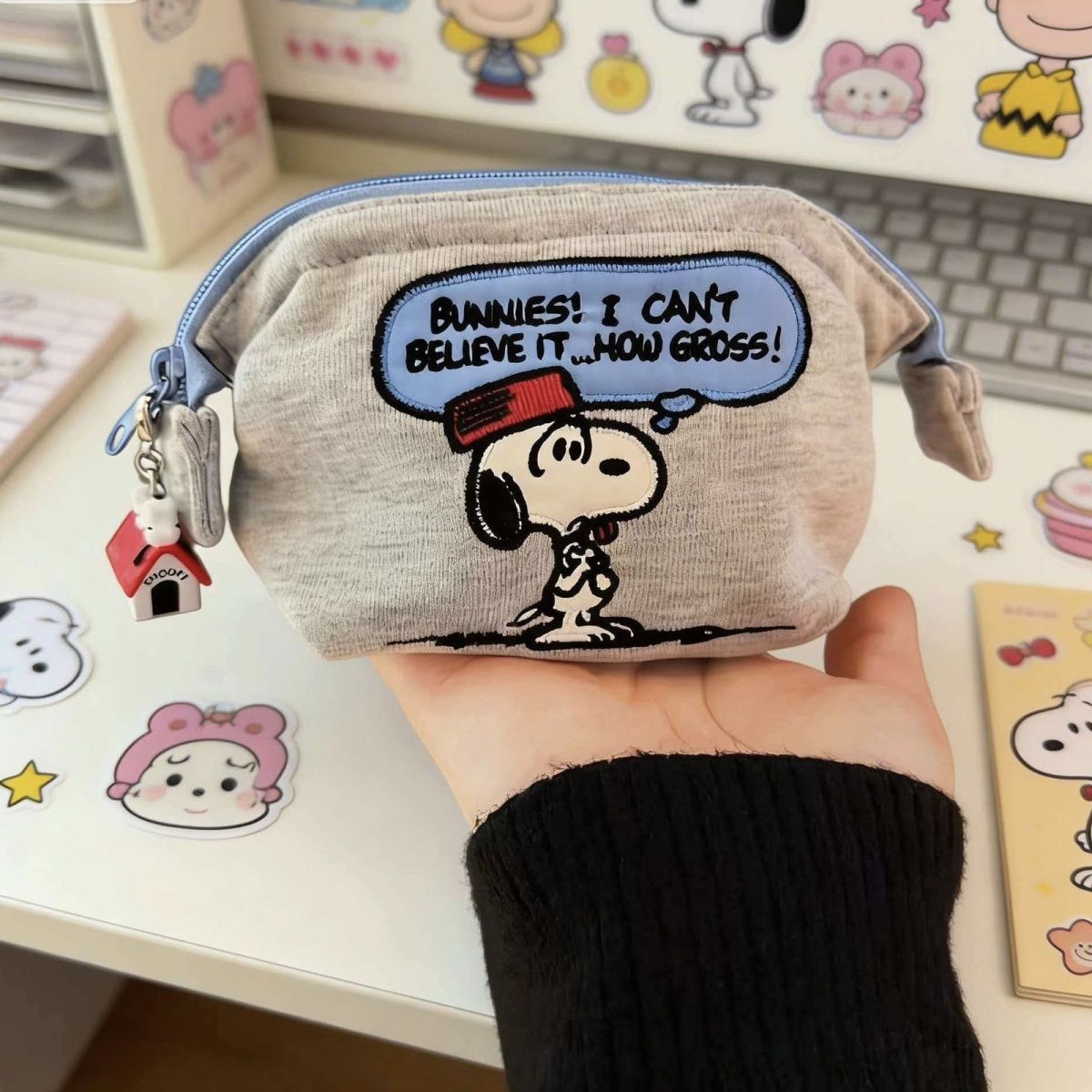 Women'S Vanity Accessories - Schattig Cartoon Snoopy Geborduurd Opbergzakje met