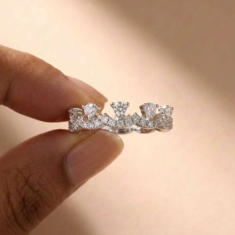 Women'S Accessories Jewelry Sale - 925 Sterling Zilveren Kroon Zirkoon Prachtige