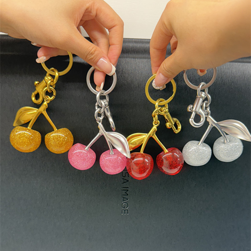Women'S Accessories Coach - Mode Kers Sleutelhanger Zomer Fruit Kersen