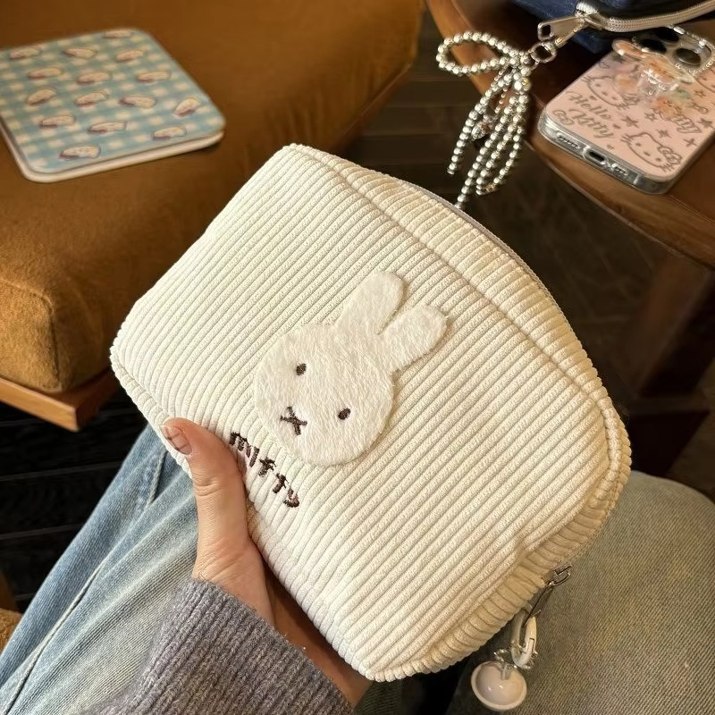 Women'S Vanity Accessories - Nijntje Kawaii Corduroy Cosmetische Tas Grote
