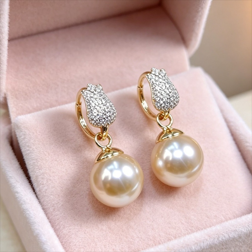 1 paar licht luxe tulipvormige - Women'S Affordable Accessories recensie en prijs