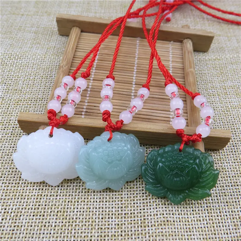Natuurlijke groene jade lotus  - Women Accessories Trendy recensie en prijs