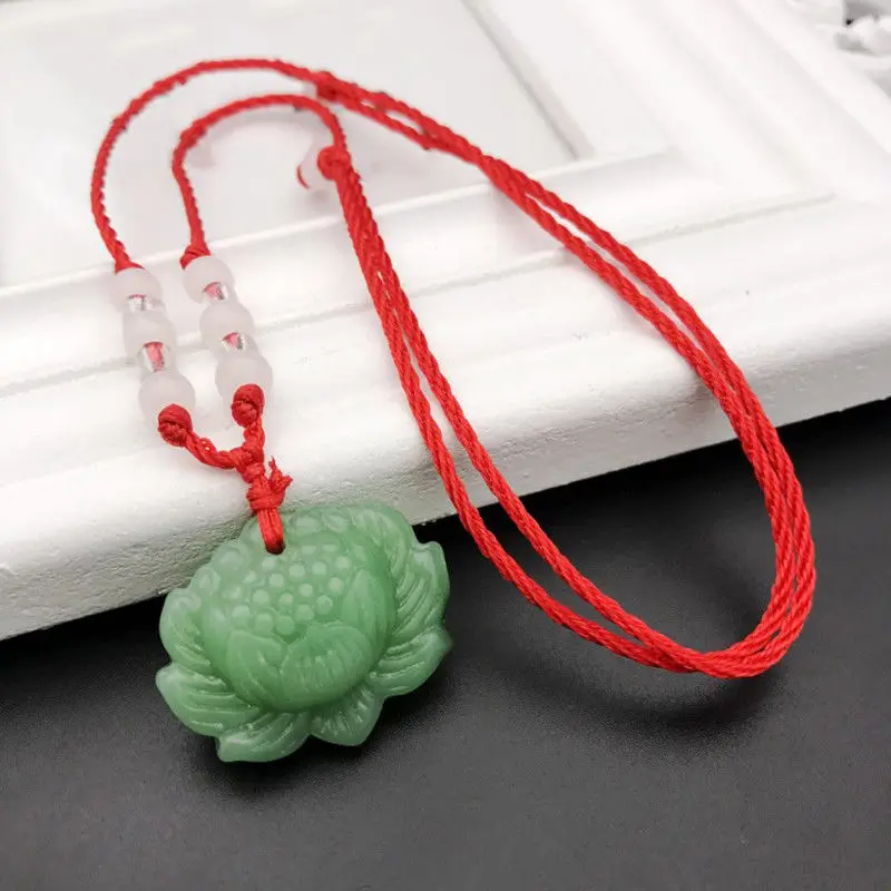 Natuurlijke groene jade lotus  - Women Accessories Trendy recensie en prijs