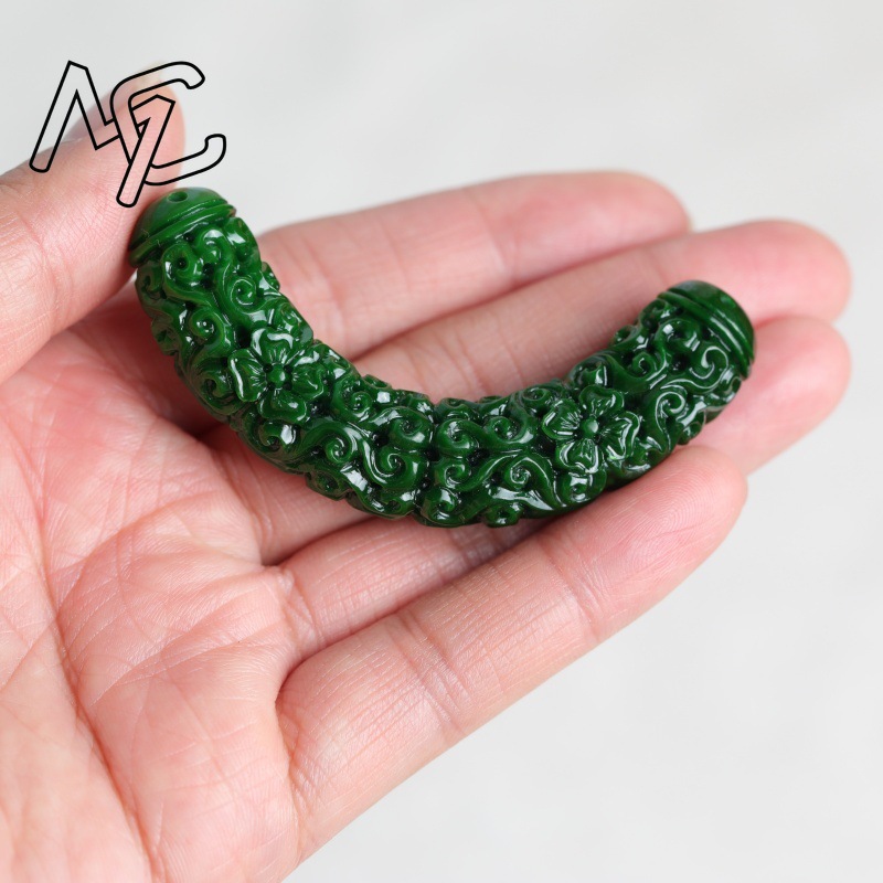 1pc Natuurlijke A Groene Jade  - Women Accessories Trendy recensie en prijs