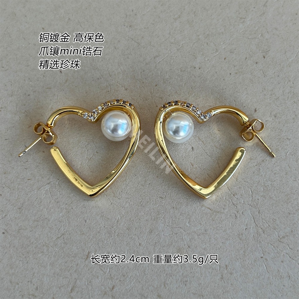 Liefdeshart Parel Oorbellen vo - Women'S Accessories Jewelry Sale recensie en prijs