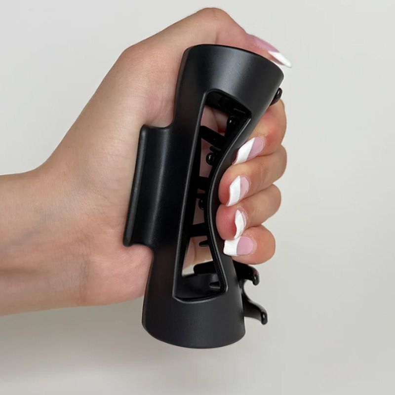 Grote, matte zwarte haarklem v - Women'S Work Accessories recensie en prijs