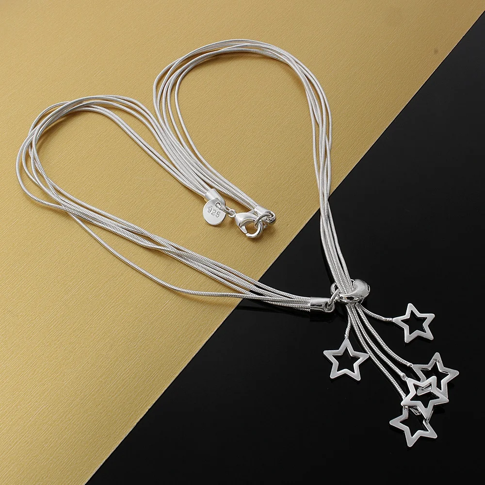 45cm Hot sale 925 Sterling zil - Women'S Accessories Jewelry Sale recensie en prijs