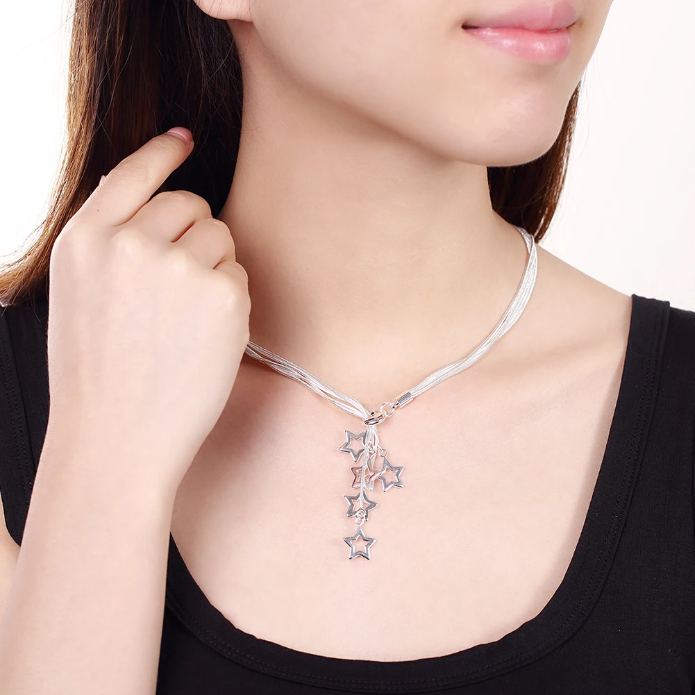 45cm Hot sale 925 Sterling zil - Women'S Accessories Jewelry Sale recensie en prijs